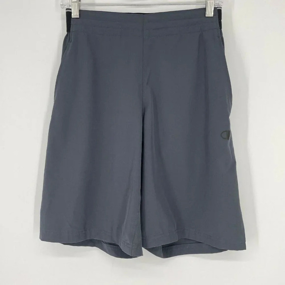 Champion Gear Shorts Men's Sz S Gray Elastic Waist Back Zip Pocket Pull on Relax - Picture 1 of 9